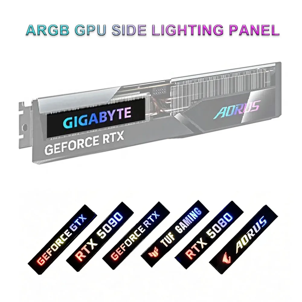�y�Z�[�����zARGB GPU �T�C�h�p�l�� RTX 4090 3090 �~�j VGA ���C�g�{�[�h 5090 5080 RX6800/6900XT GTX ROG�AMOD PC �Ɩ��o�b�N�v���[�g AURA SYNC