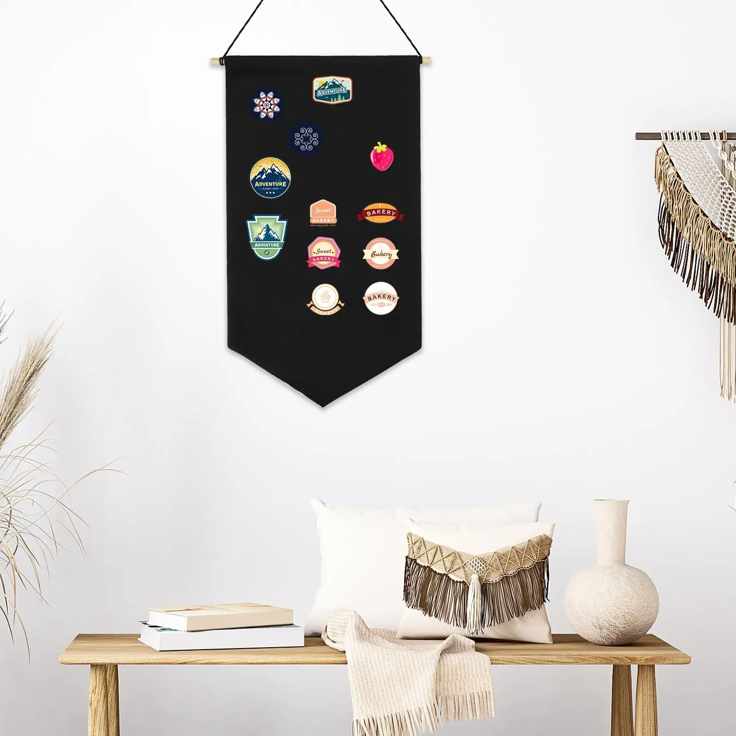 Wall Hanging Pennant Brooch Display Board Organizer