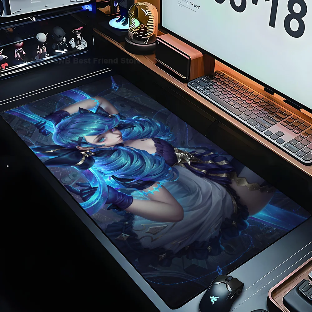 

Gwen League of Legends Mousepad Mouse Mat Desk Mat With Pad Gaming Accessories Prime Gaming XXL Keyboard Pad