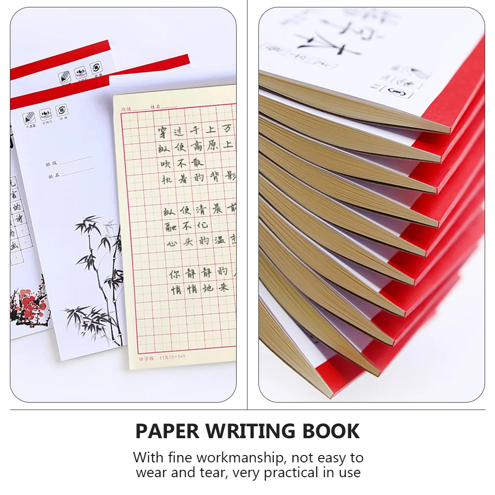 Imagem -05 - Chinês Escrita Prática Notepads Papel Caligrafia Copybook Prático para Crianças Pcs