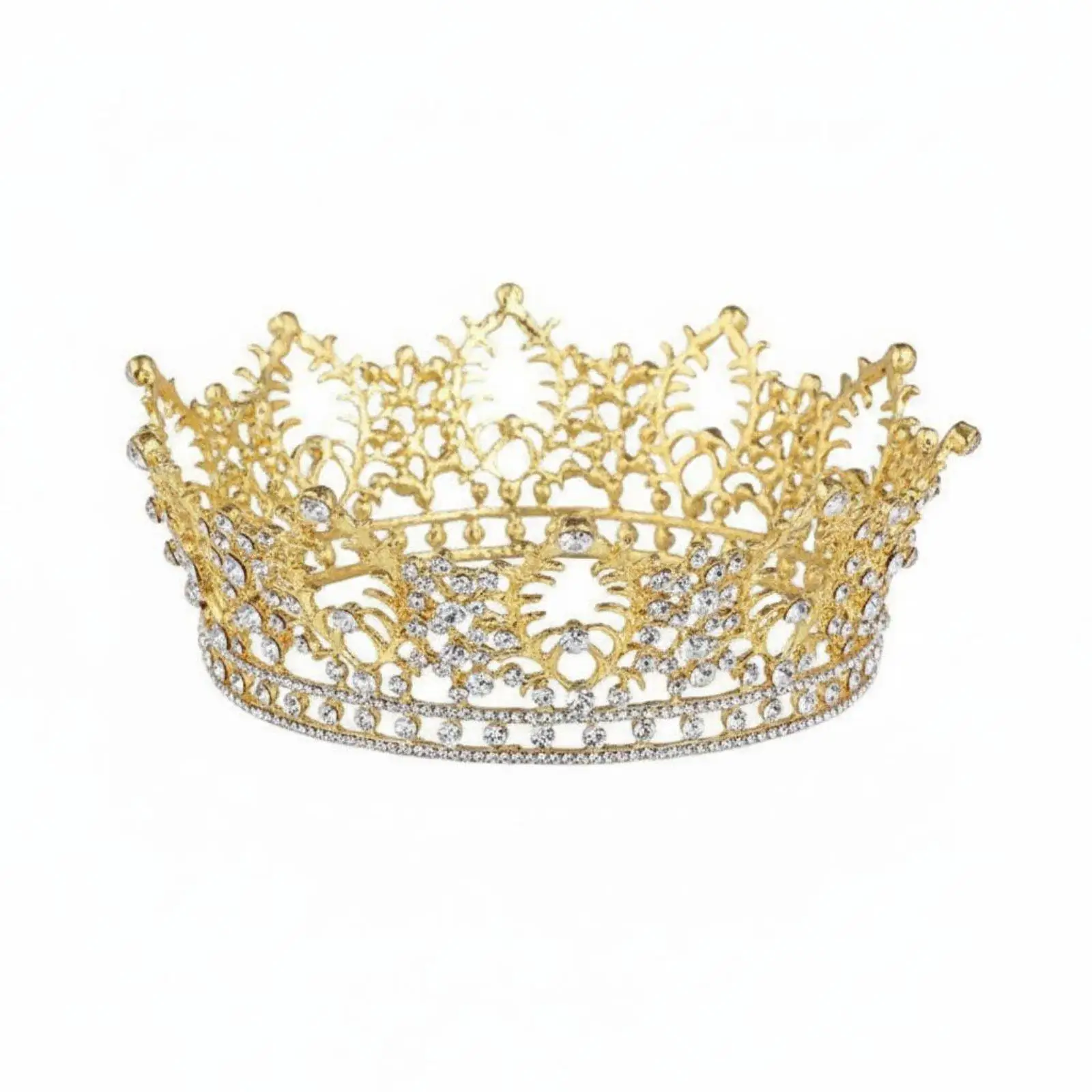 sovereign's Headpiece Crown Regal Design men's King Crown Ornate Detailing