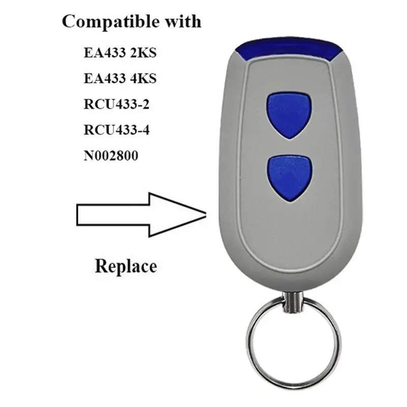 B27B Garage Door Opener Remote Control Replacement For Normstahl For Crawford Standard Steel EA433 2KS 4KS T433-4 2KM Micro 433.