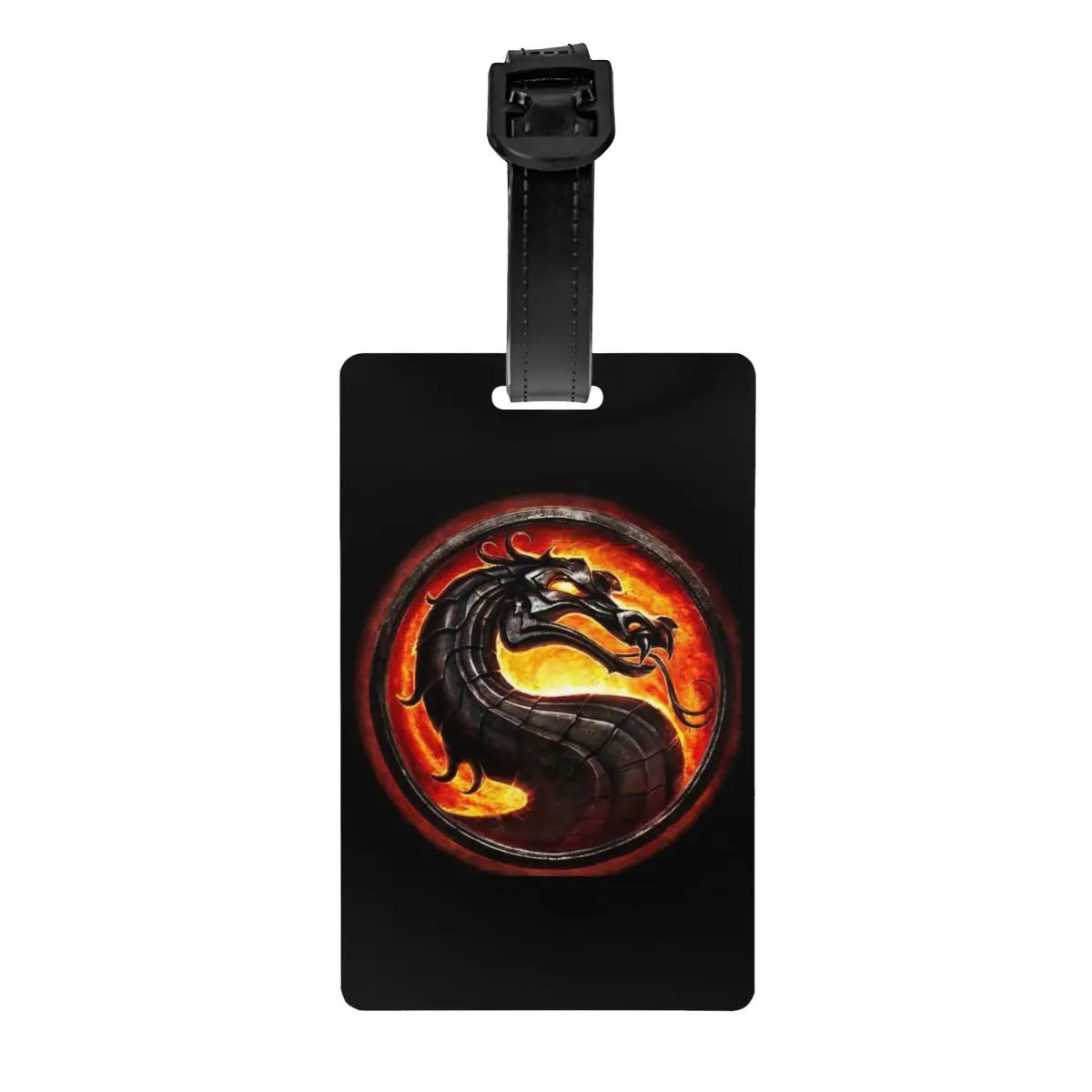 

Mortal Kombat Logo Luggage Tags Custom Video Games Baggage Tags Privacy Cover Name ID Card