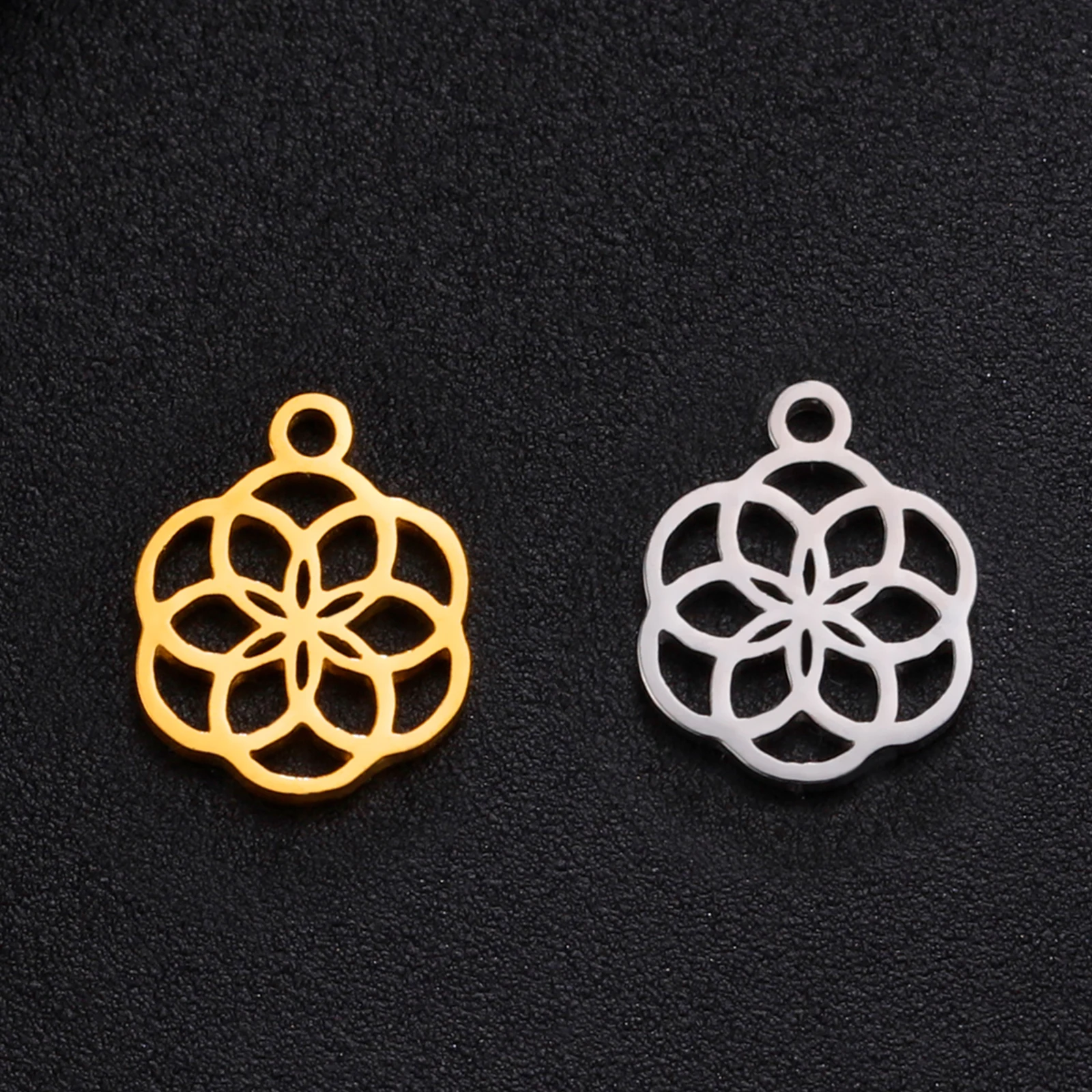 5pcs Stainless Steel Charms for DIY Jewelry Making