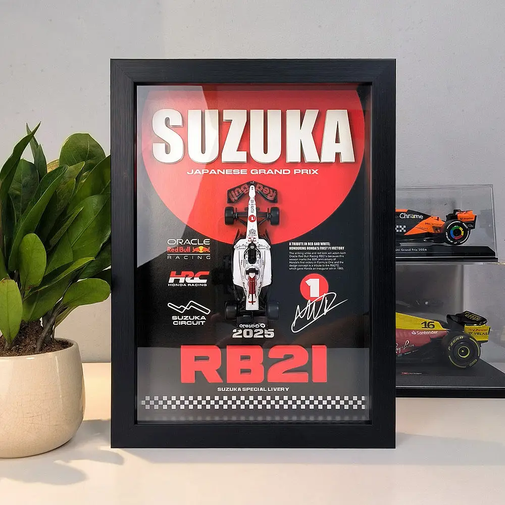 

New Japanese-painted RB21 racing car model photo frame for living room and bedroom decoration
