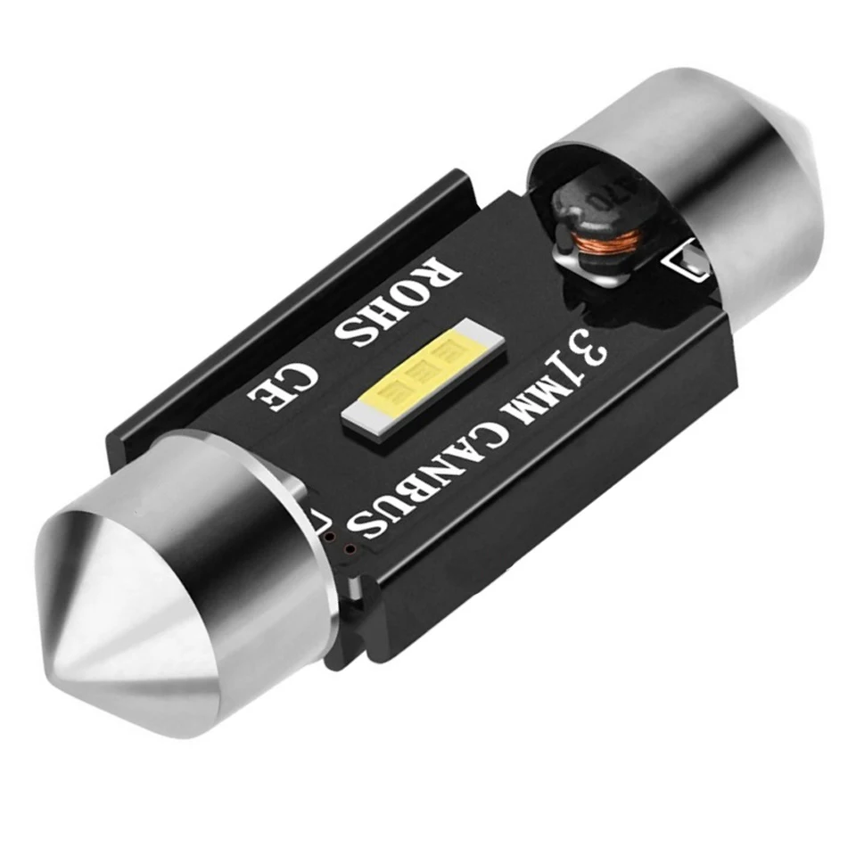 Carro LED Dome Reading Light, Auto Luz Interior, Lâmpada Dome, Porta do tronco, 31mm, 36mm, 39mm, 41mm, 6000k, DC 12V, CSP, 1860, C5W