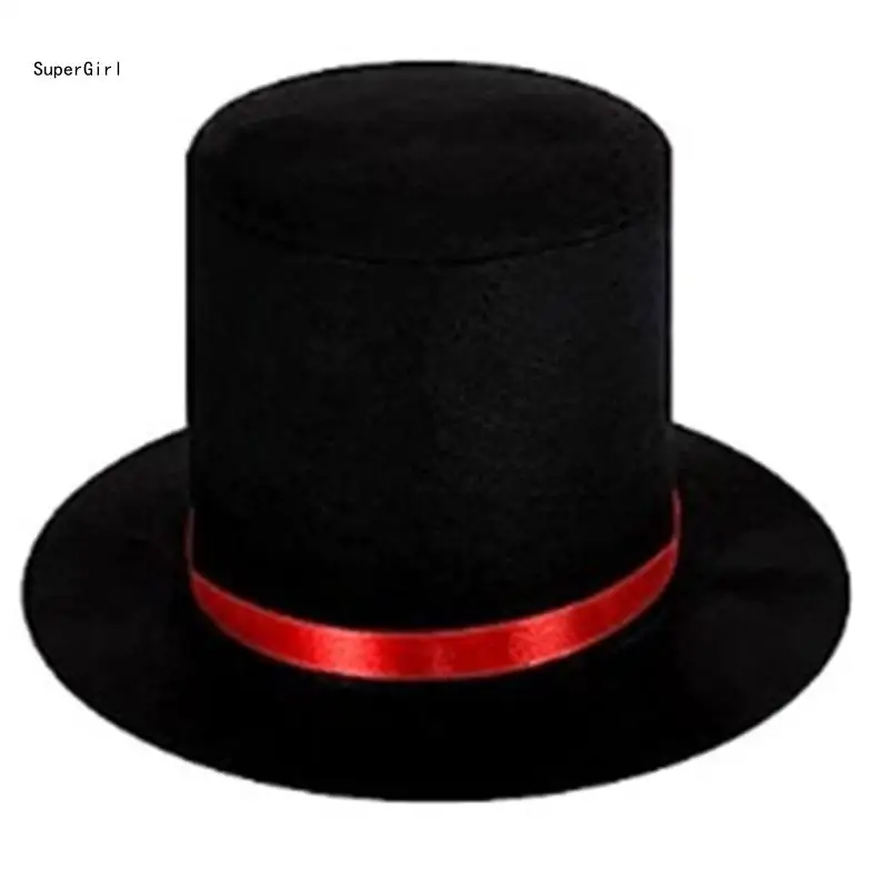 Minimalists Breathable Hat Costume Parties Dress Up Hats Snowmen Ringmasters Hat J78E