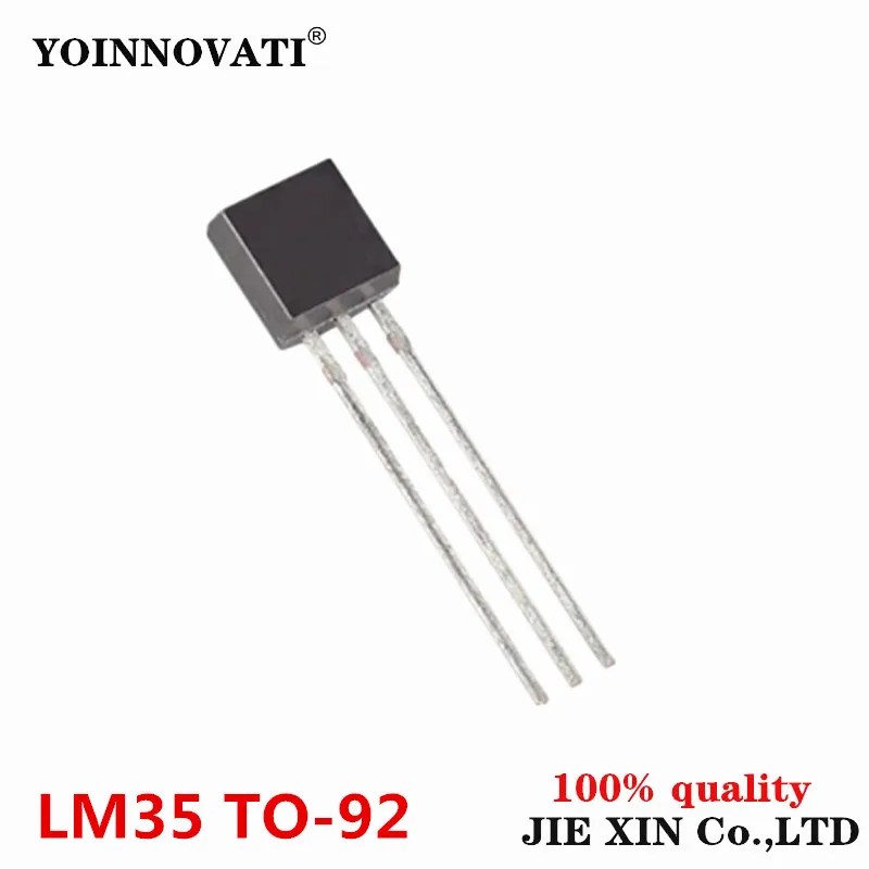 10Pcs Integrated Circuit LM35 LM35DZ 92 module LM35 Precision Centigrade Temperature Sensor For IC Low Impedance In Stock