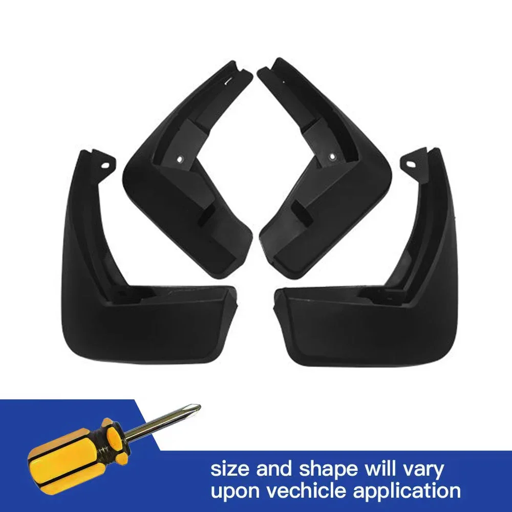 

4Pcs Front & Rear Mud Flaps Splash Guards Mudguards Black Fit For Peugeot 508L 2019 2020 2021