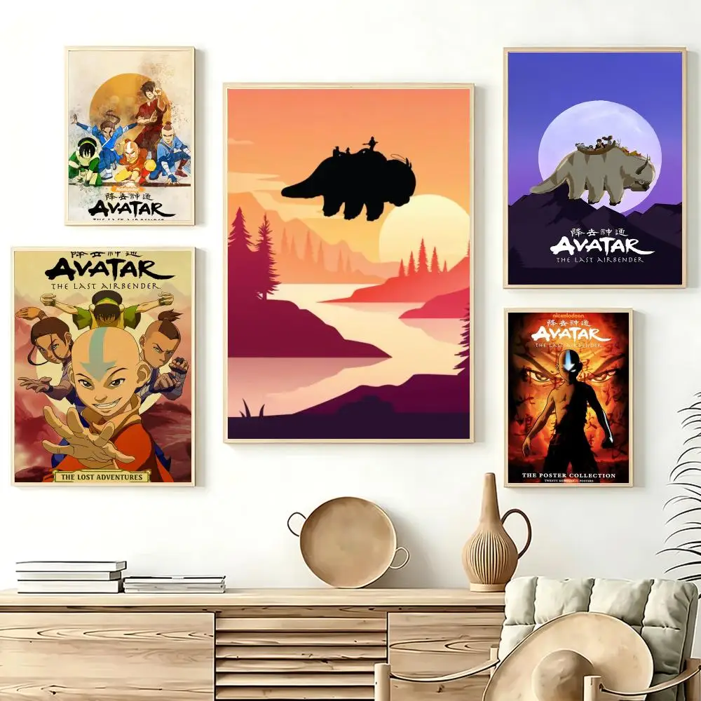 Anime A-Avatar: The Last AirbenderS Poster Self-Adhesive Stylish Art Print Poster Wall Home Decor