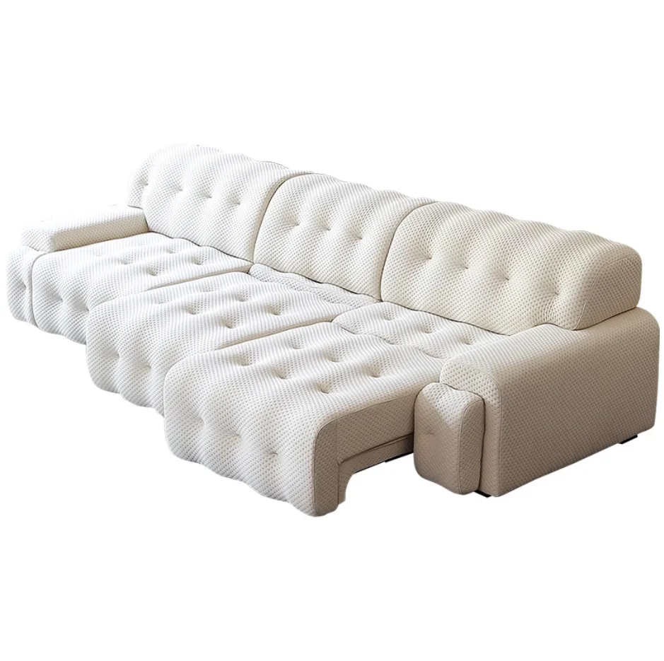 

Electric sofa Italian minimalist, living room modern simplicity, telescopic wireless remote control function