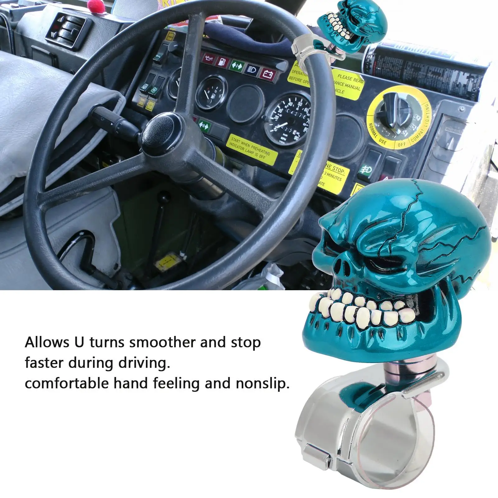 Spinner Suicide Power Handle Simple Installation Steering Wheel Knob Rustproof for cars for boats for trucks