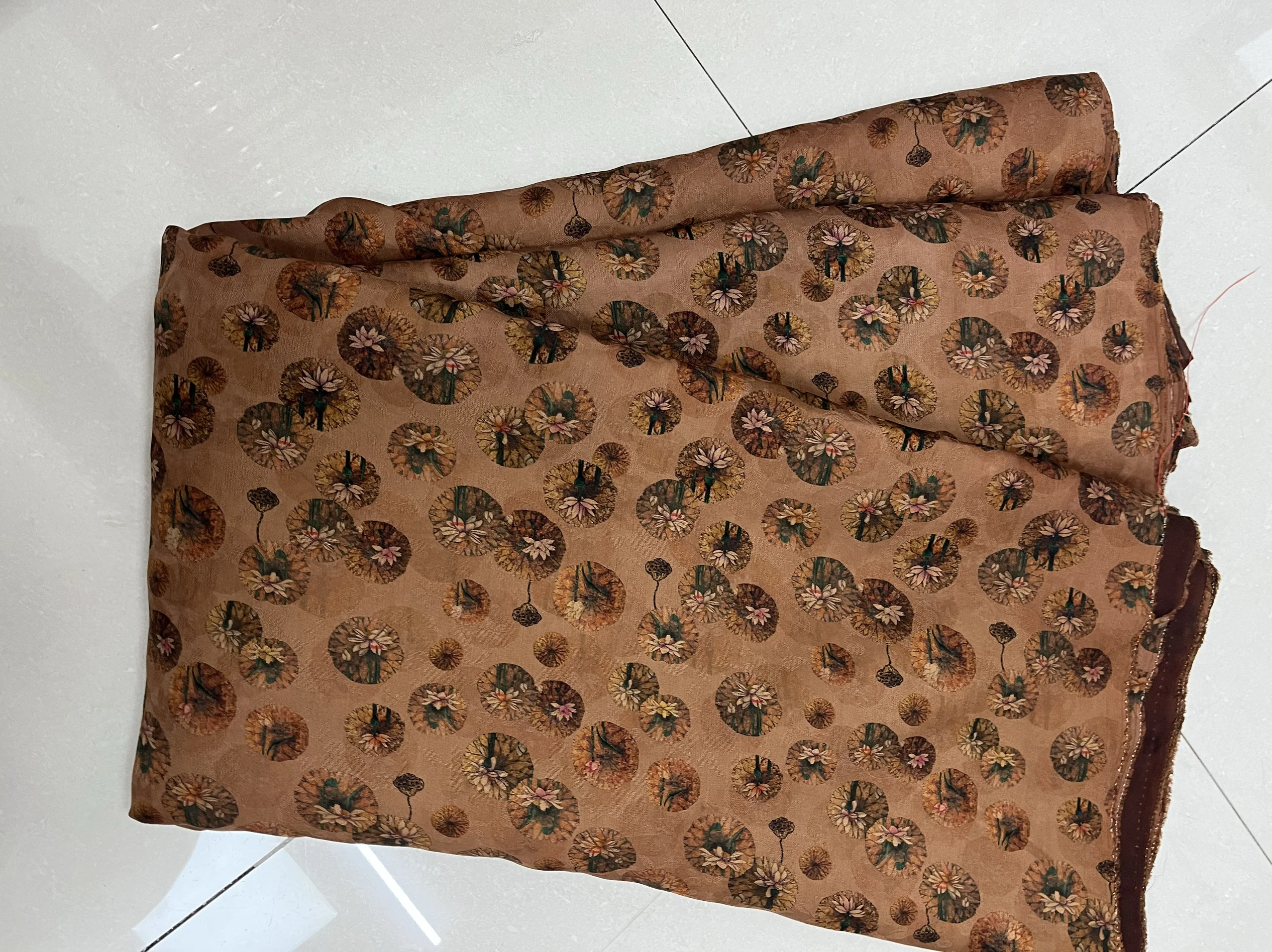 High Quality 26Momme Two Warp Twisted Radish Gambiered Canton Gauze High-Grade Real Silk Fabric Cloth