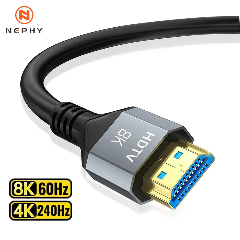 HDMI 2.1 Cable HDMI Cord 8K 60Hz 4K 120Hz 48Gbps EARC ARC HDCP Ultra High Speed HDR for HD TV Laptop Projector PS4 PS5 1M 5M 10M