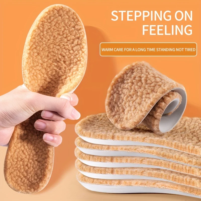 Neue Latex Thermal Warm Halten Einlegesohlen für Schuhe Sohle Verdicken Weiche Bequeme Einlegesohlen für Männer Frauen Winter Sport Schuhe Pad