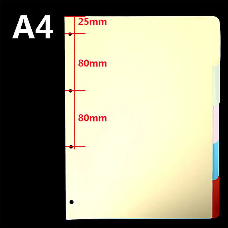 2 Packs A4 Planner Dividers Zipper Bag Accessories