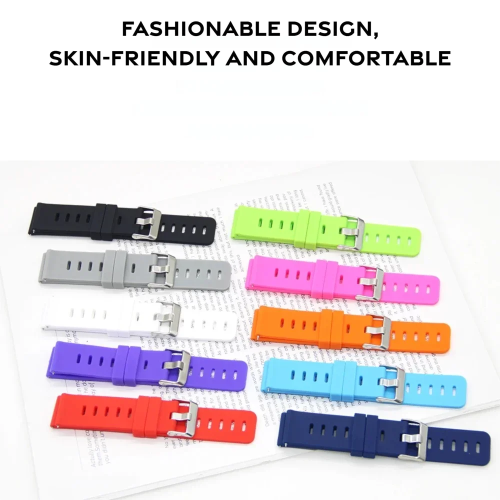 22mm 20mm 時計ストラップ Amazfit GTS 4/GTR 4/3/2 Mini/Pro/Balance 用 防汗スポーツシリコンブレスレット Huawei GT 4/2e バンド用
