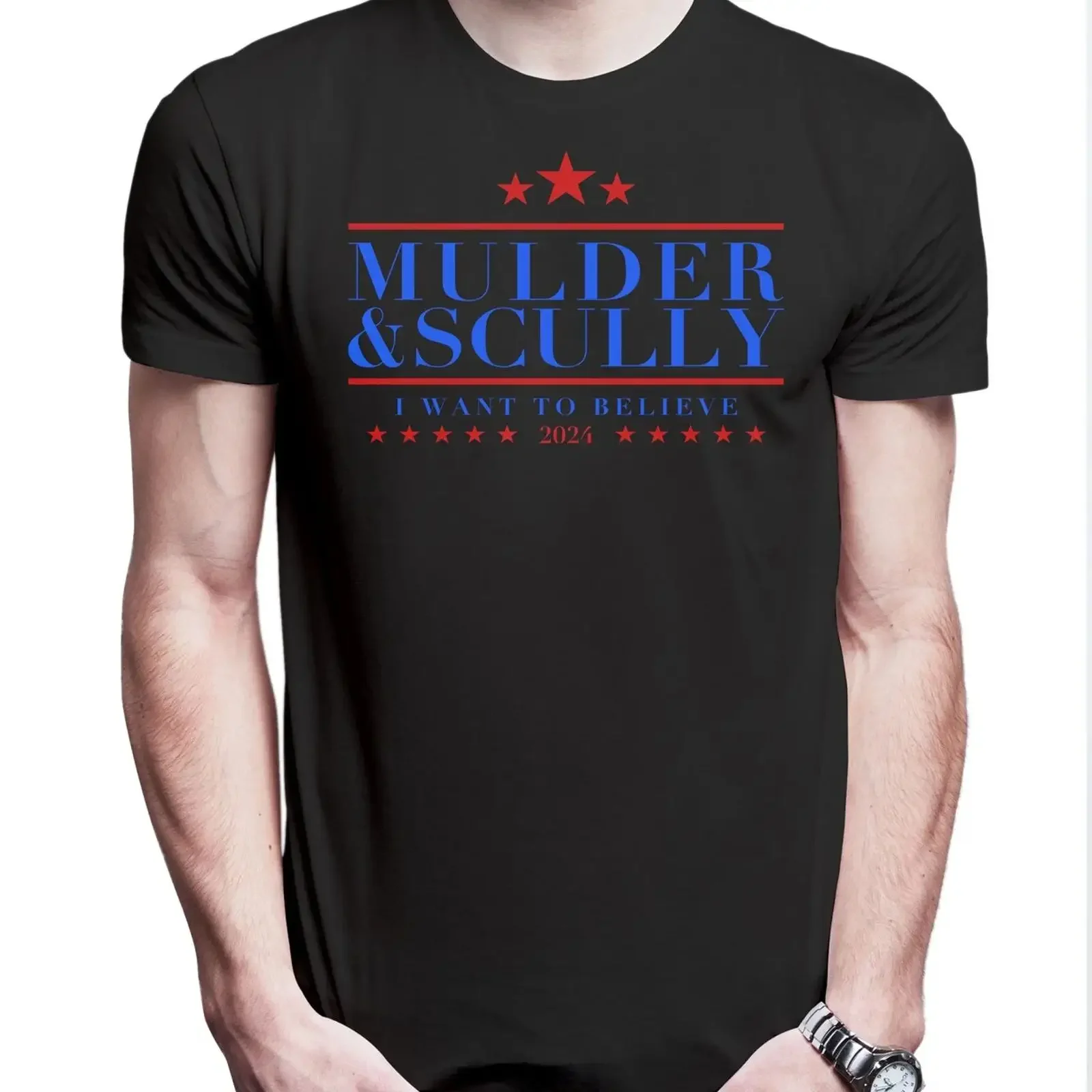 Mulder amp Scully Herren T Shirt Alien Ufo X Files Fox Dana Series FBI Agents vintage Washed fashion Versatile designer clothes