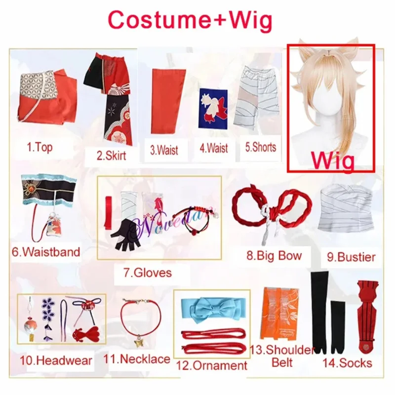CyMycos 요이미야 코스프레 의상 할로윈 파티 애니메이션 코스프레 의상 타투 신발 가발 헤어 액세서리 풀 세트 의상 My982