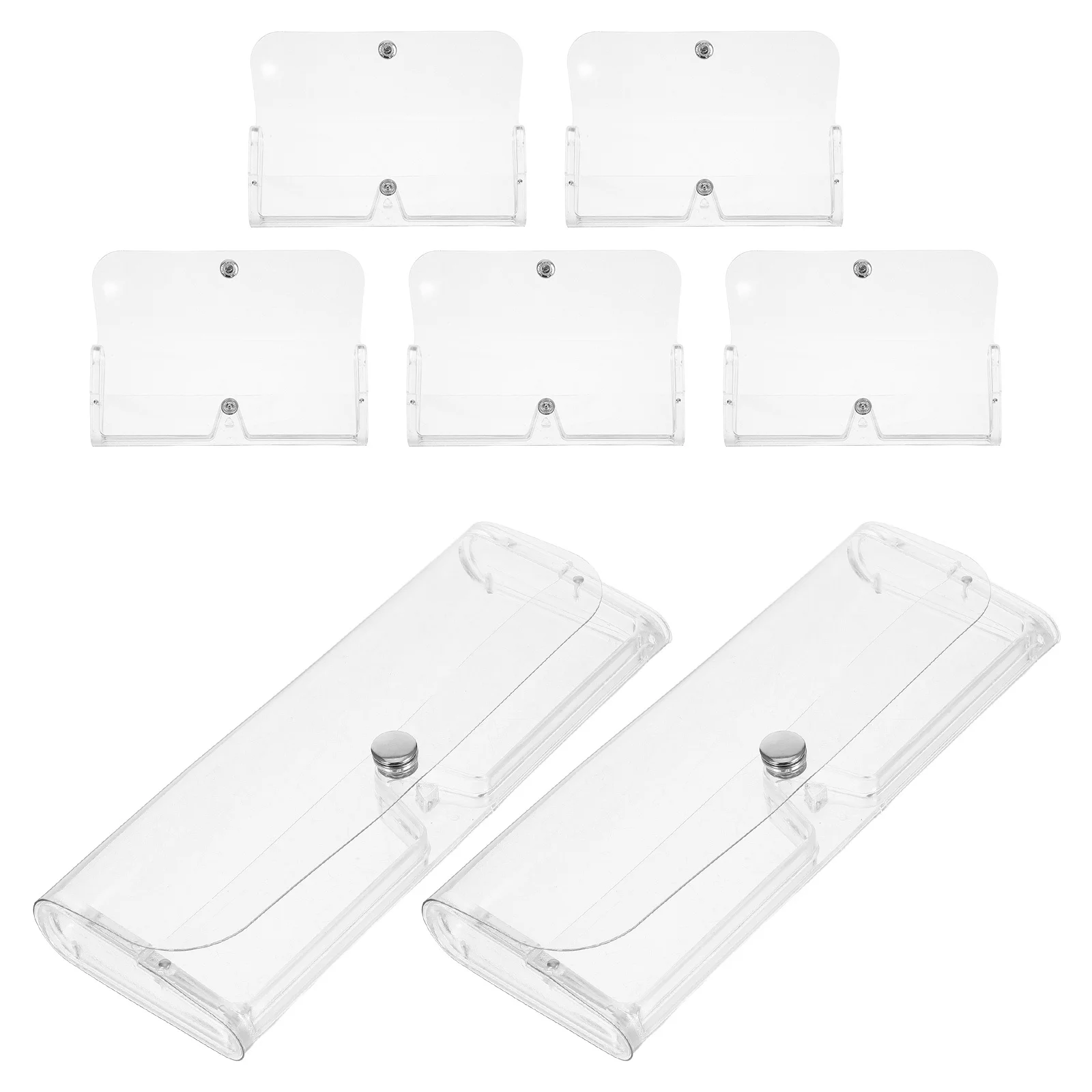 

7Pcs Hard Shell Glasses Case Eye Glasses Storage Box Travel Portable Uv Protection Compact for Outdoor Activities