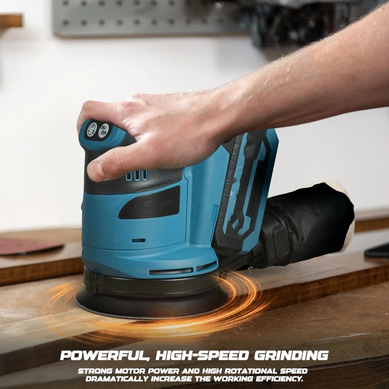 125mm Cordless Orbital Sander Electric Metal Polishing Grinding Sanding Machine Wood Grinder Car Polisher For Makita Pin