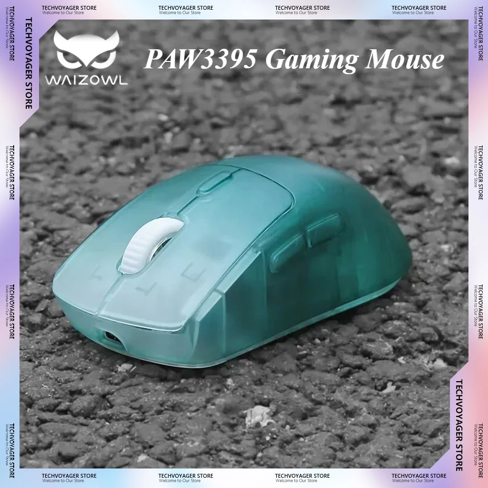 Waizowl OGM Pro PAW3395 Gaming Mouse Wireless Bluetooth Tri-mode Lightweight Customize Mouse Laptops Accessories Gamer Gifts