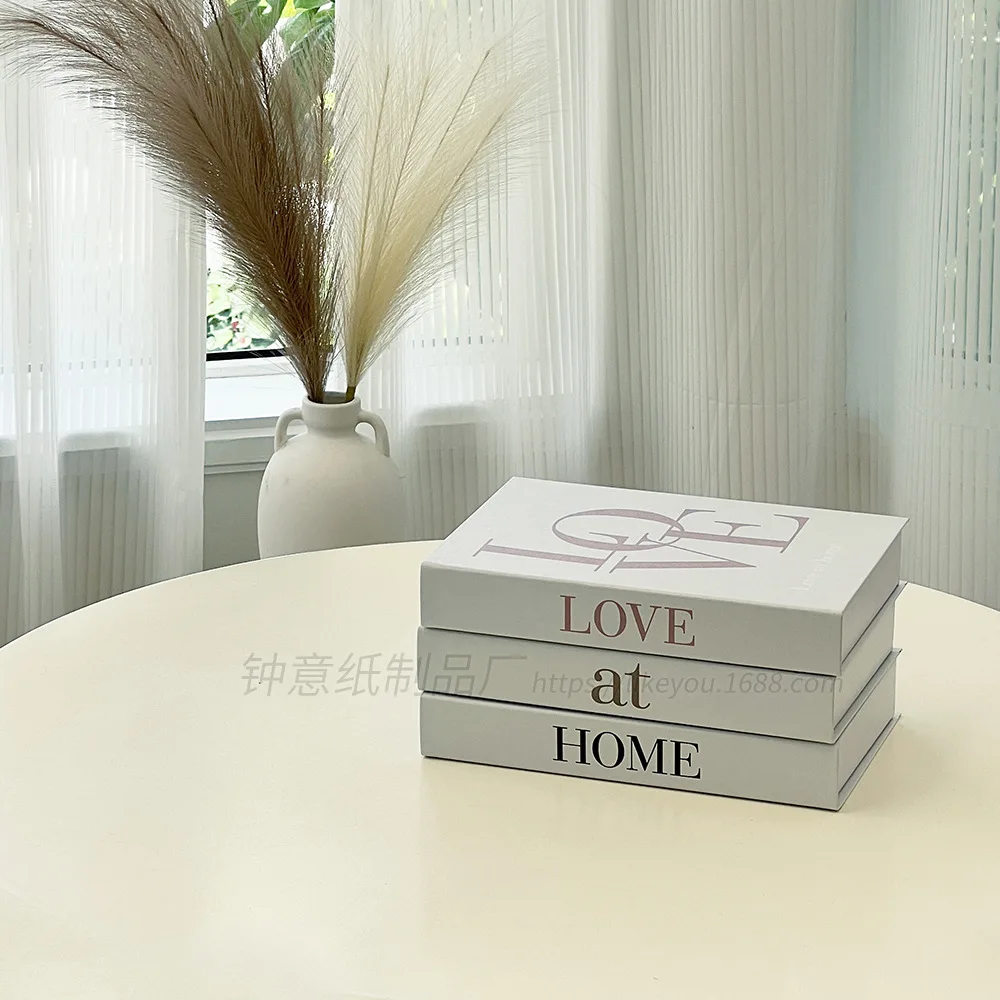 Fashion Characters Simple Decorative Fake Book Living Room Hotel Coffee Shop Decorative Book Photo Background Decorative Book