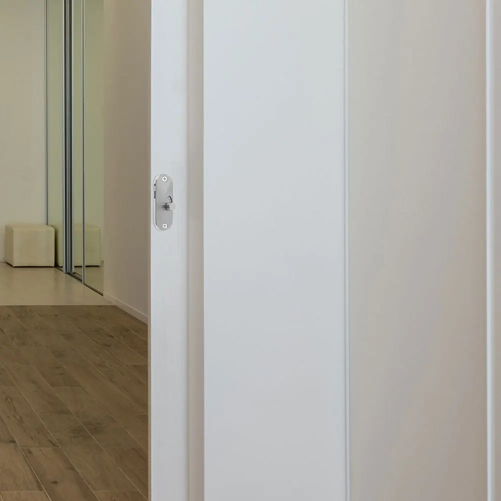 2 個 90 度スライド式納屋ドアラッチ安全で耐久性のある簡単な取り付けアルミニウム合金ステンレス鋼アウトスイングドアセキュリティ