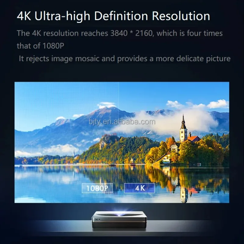 Proiettore laser Changhong DC90A Home Theater 4K UHD 4500 lumen ANSI 3 GB + 64 GB ROM HDR10 + MEMC Keystone a 8 punti 4500 ANSI lumen