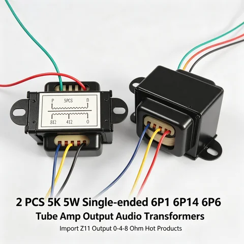 2 PCS 5K 5W Single-ended 6P1 6P14 6p6 Tube Amp Output Audio Transformers Import Z11 Output 0-4-8 Ohm Hot Products