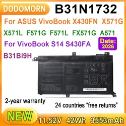 New B31N1732 Laptop Battery For ASUS VivoBook X430FN X571G F571G A571K571 N571 RX571 S571 S14 S430FA/S430FN/S430UA/S430UF Mars15