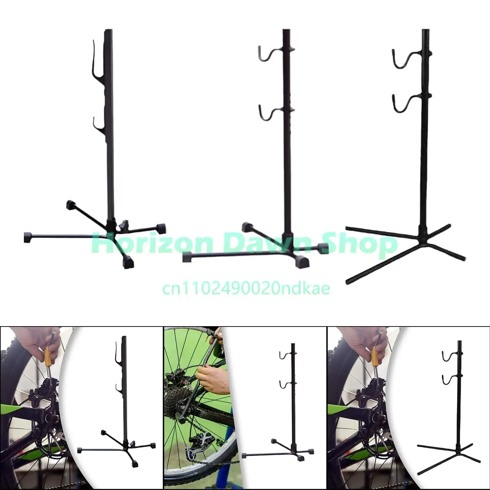 Bike Repair Stand Maintenance Workstand Portable Iron Bicycle Repair Maintenance Rack for Mountain or Road Bike Maintenance