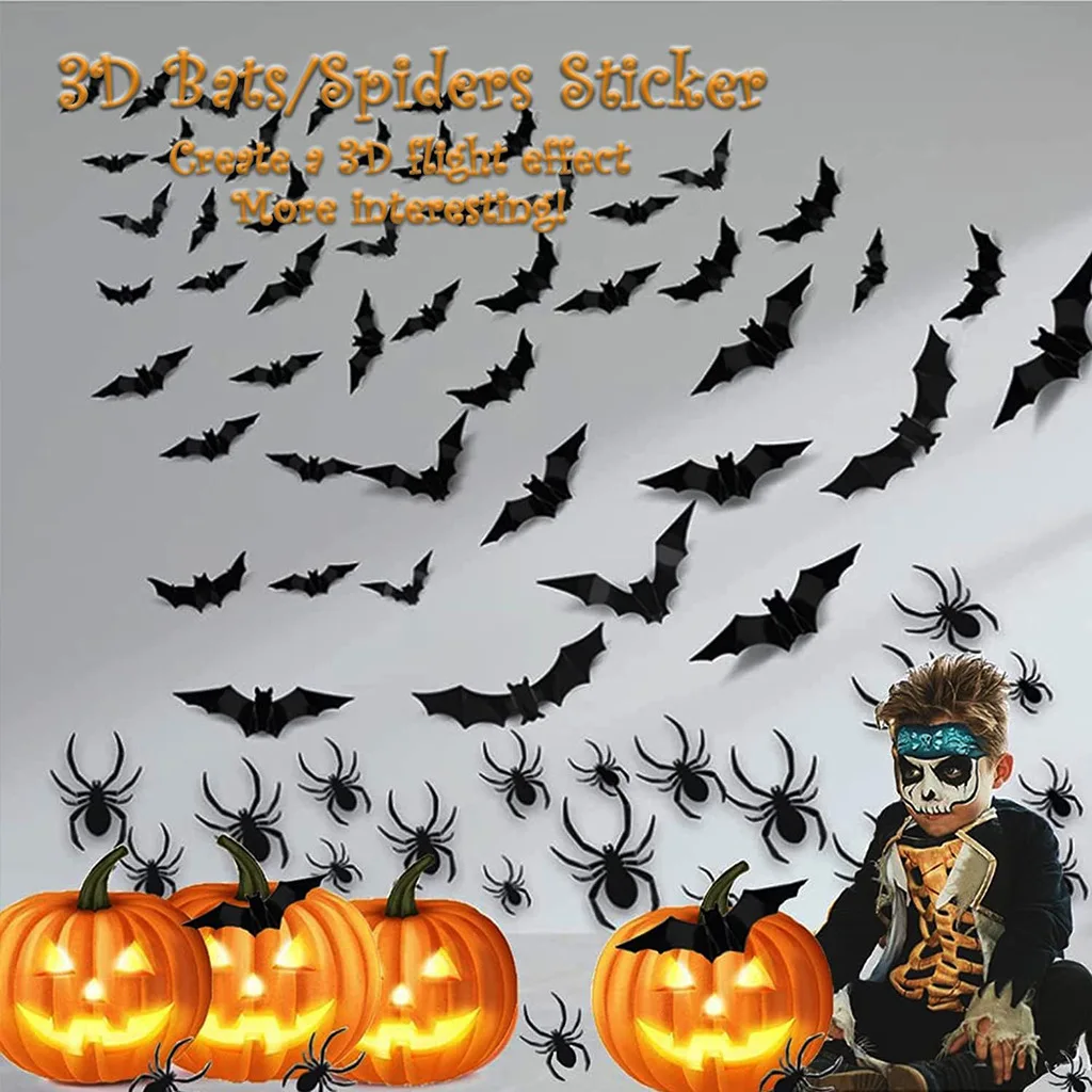 68Pcs Halloween 3D … - image