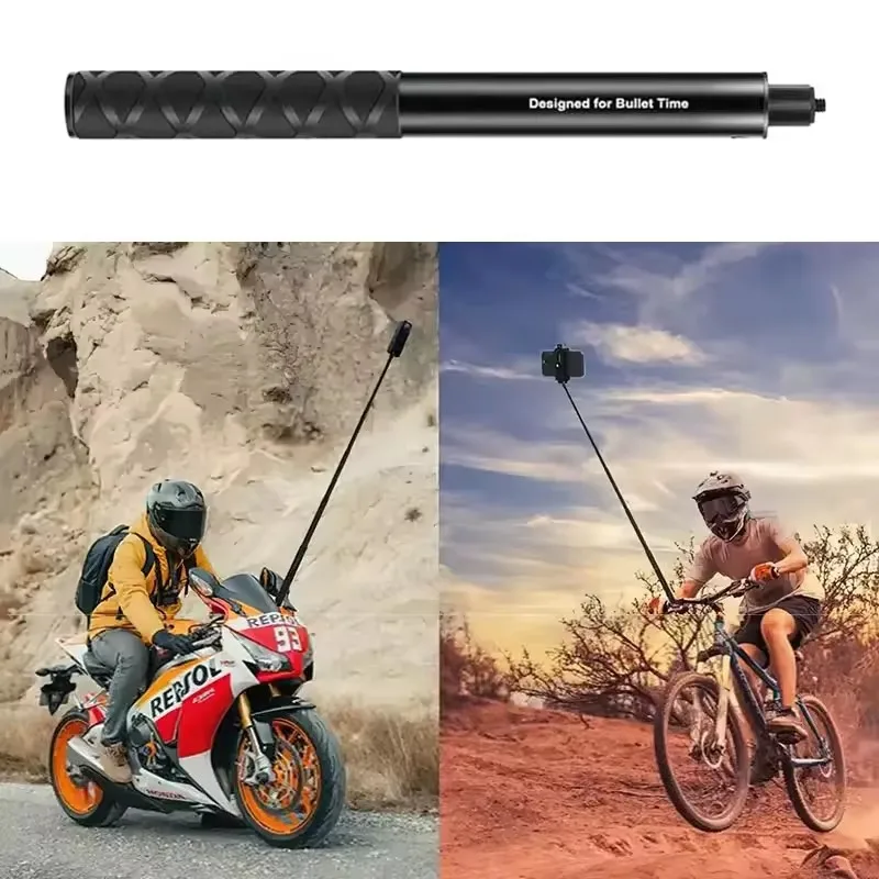 SORRISO 120 سنتيمتر عصا سيلفي غير مرئية الألومنيوم طويل تلسكوبي Monopod ترايبود تمديد قضيب لكاميرا الحركة Insta360