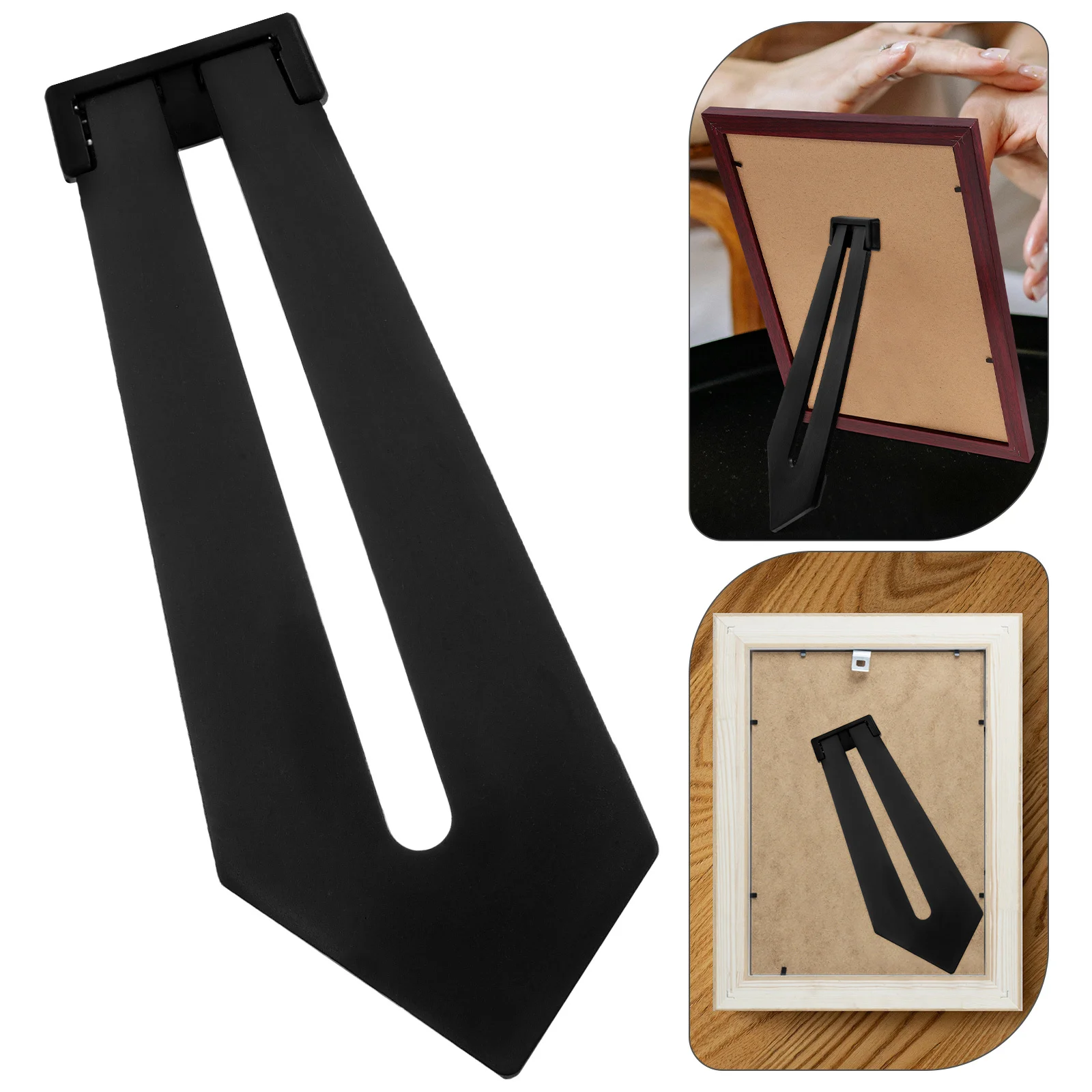 

10pcs Photo Frame Brackets Plastic Picture Frame Display Stands Rotating Support For Home Office Artwork Storage Rack
