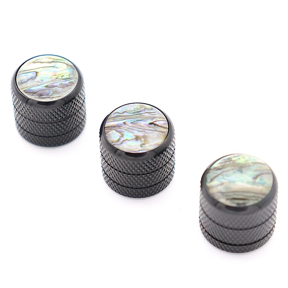 Guitar Knobs Metal Dome Control Volume Tone Knobs Abalone Top for Electric guitar