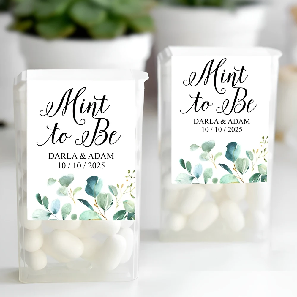 42/98pcs Personalized Mint to Be Sticker, Custom Sticker Labels for Wedding Mint Label Baptism Sticker MINTS NOT INCLUDED!