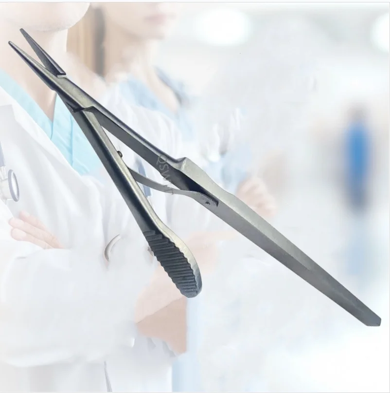 Ophthalmic Needle Holder 132mm holding pliers Stainless Steel dental Ophthalmic Microsurgical Instruments