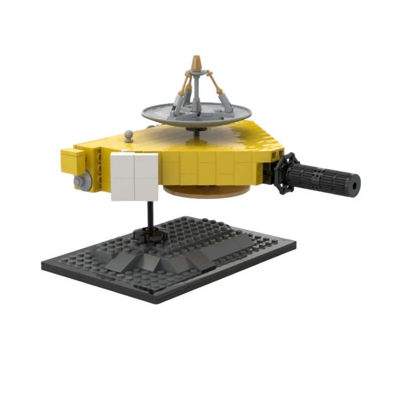 Probe With Stand And Buildingsteps Model MOC Building Bricks War Equipment Modular Technology Gifts Assemble Children Toys Suit