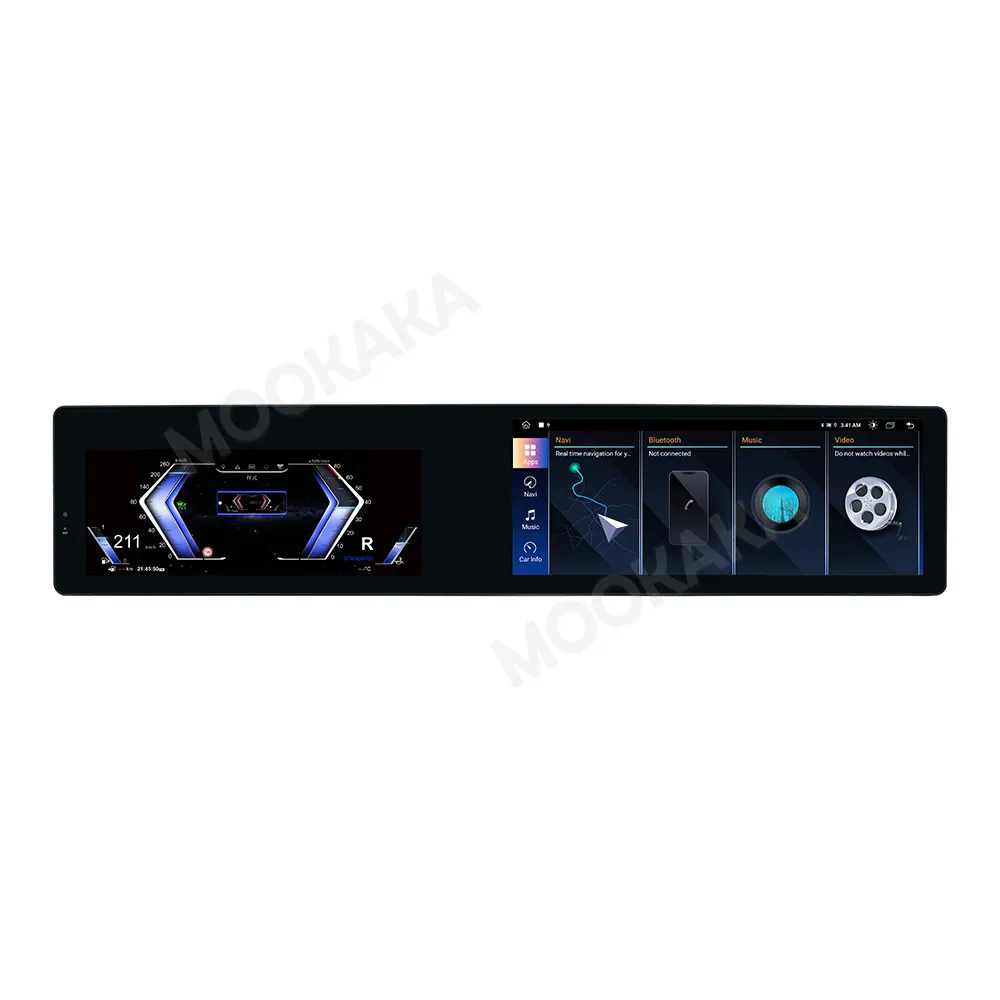 Android 13 Auto For BMW 5 Series 2009-2017 Dual Screen Car Navigation Radio Carplay Dashboard Cluster Multimedia Player Headunit