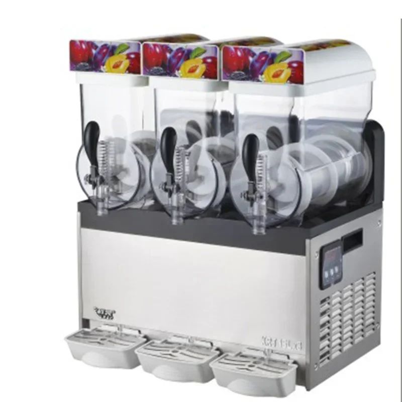 

L # Snow Melting Machine Three Tanks Of Commercial Slush Machine Beverage Ice Machine And Frozen Juice XRJ15X3 1pc