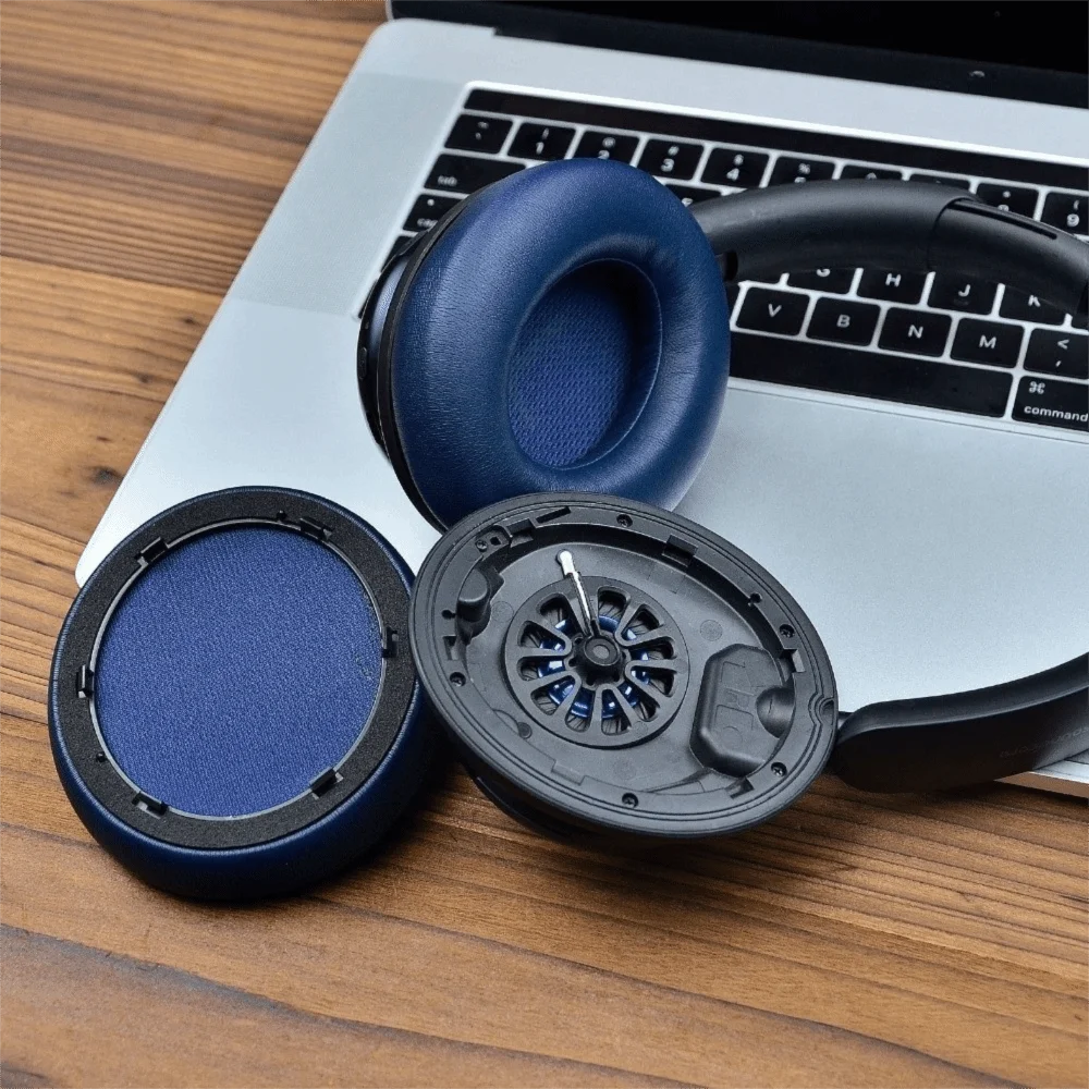 1Pair Replacement Headphone Ear Pads Protein Leather Cooling Gel Headset Earmuff Sponge Foam for Anker Soundcore Life Space Q45 - view 5