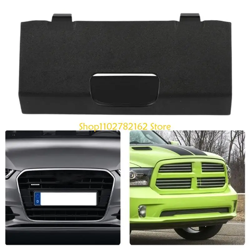 

547B Front Bumper Tow Towing Hook Eye Cover Compatible DPC500280PUY ABS Black