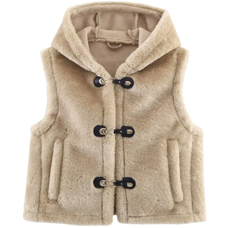 Fall 2025 New Women's Fce Vest Coat Design Sense Rope Knot Decoration Commute Sle Single Button Pure Color Other Material