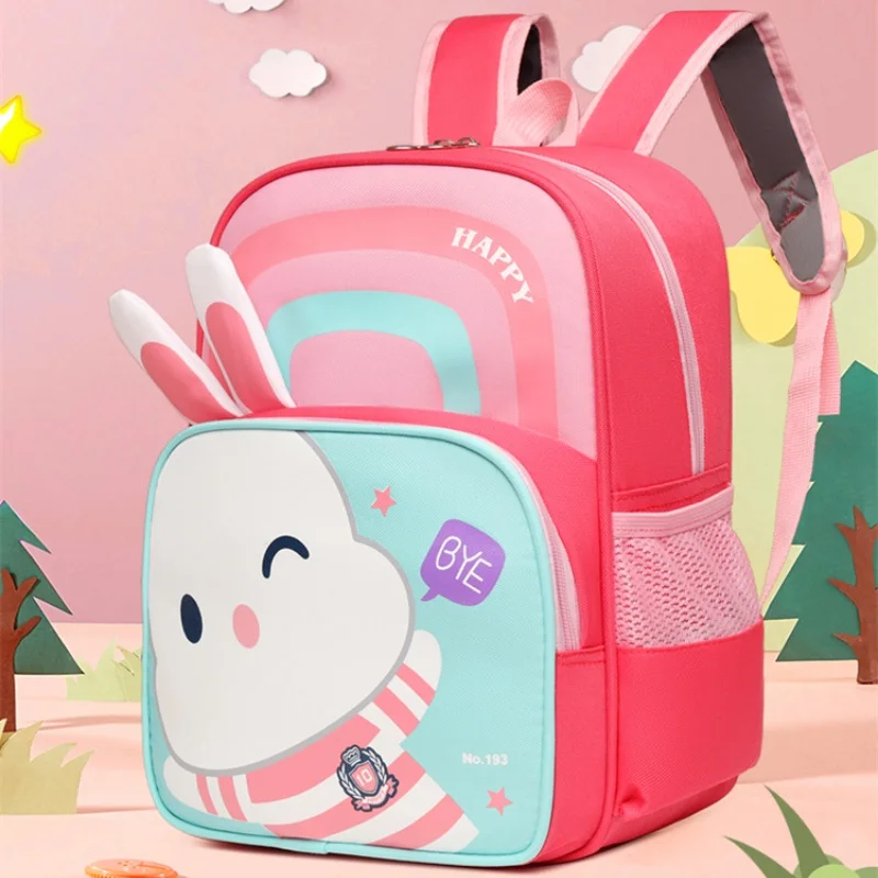 Primary Girls Rabbit Boys Lion Animal Backpacks 2022 New Cute Grade 1-3 Children Students Cartoon School Bags Mochila All-match