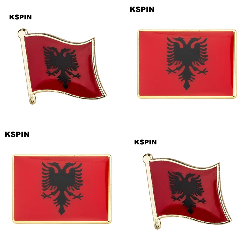 Przypinka z flagą Albanii Przypinka do klapy Broszka Ikony KS-0001