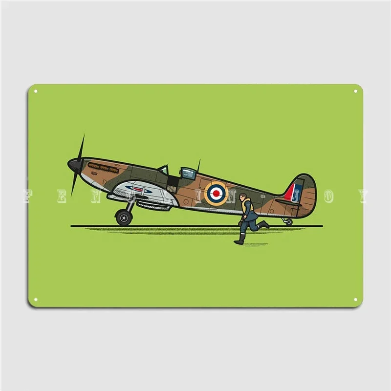 Supermarine Spitfire Metal Sign Pub Wall Funny Wall Plaque Tin Sign Posters
