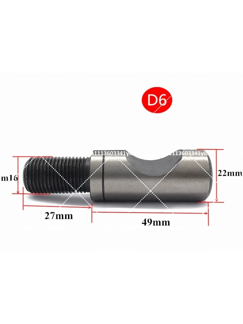 D Type Lathe Spindle Screw D4 D5 D6 D8 D11 Semi-Cylindrical Flange Chuck for Woodworking