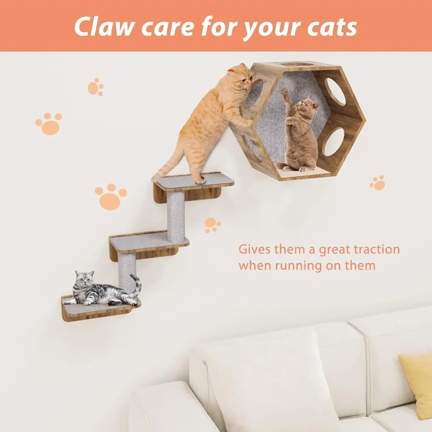 Self-Adhesive Carpet Cats Scratch Board Wall Anti Cat Scratch Sofa Diy Cats Scratch Board Sofa Protection Paws Sharpen Trimmable