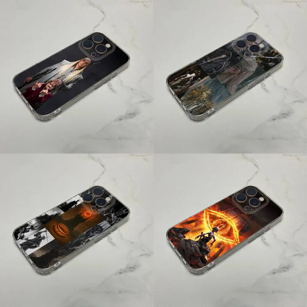 Funda de teléfono para iPhone 16,15,14,13,12,11 Plus,Pro,Max,XR,XS,Plus,E,SE4,Mini Eyes El Señor de los Anillos R Legolas transparente
